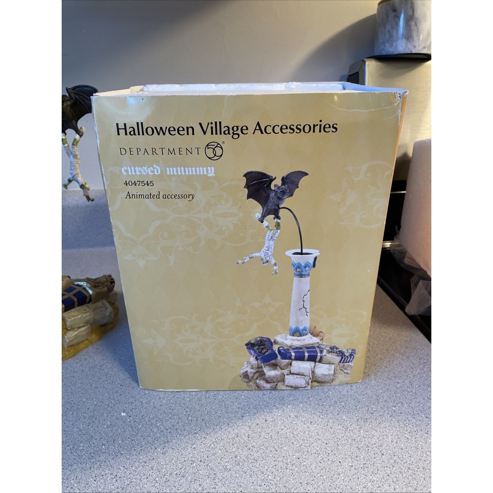 Department 56 Halloween Animated Cursed Mummy Halloween Village Accessory